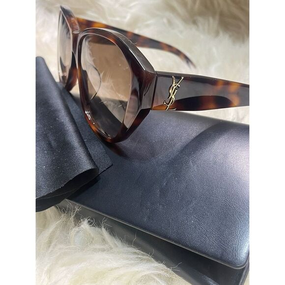 YSL Saint Laurent Sunglasses Tortoise Frame NWOT MSRP $550 - Picture 1 of 6